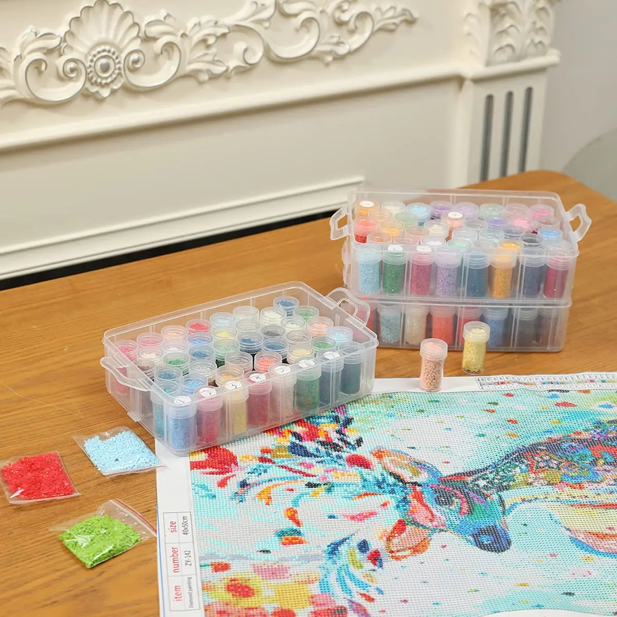 Diamond Painting Aufbewahrungsbox mit 120 Behältern, Ansicht 6