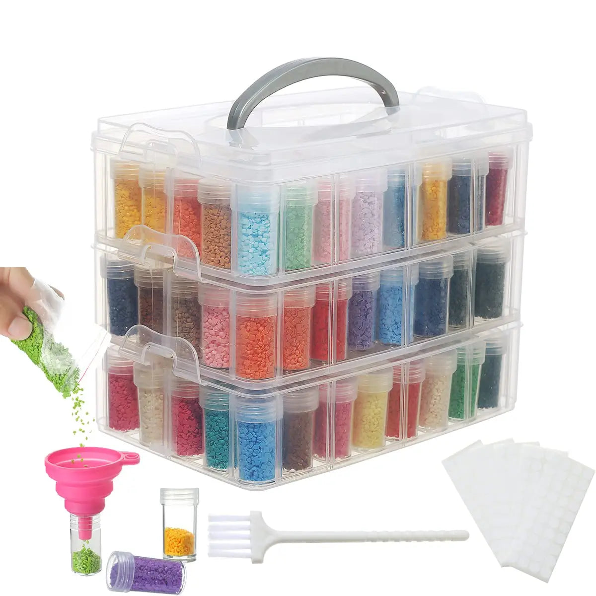 Diamond Painting Aufbewahrungsbox mit 120 Behältern, Ansicht 2