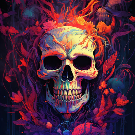 Totenkopf Kunst als Diamond Painting Set
