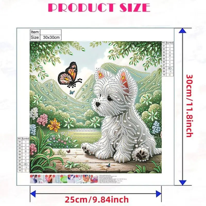 Trauriger Welpe Spezielles Diamond Painting