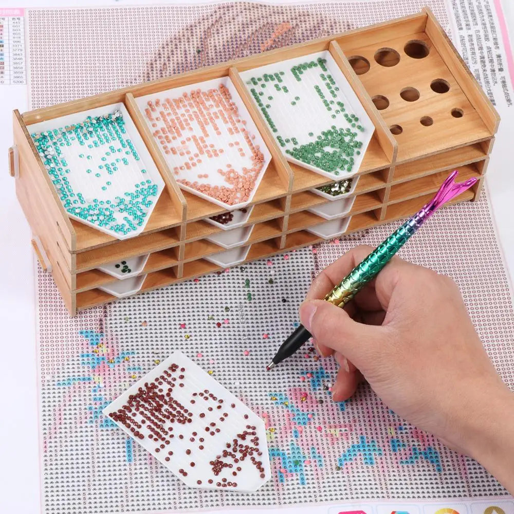 Tablett-Organizer für Diamond Painting Steine