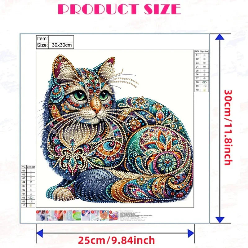 Königliche Katze Spezielles Diamond Painting