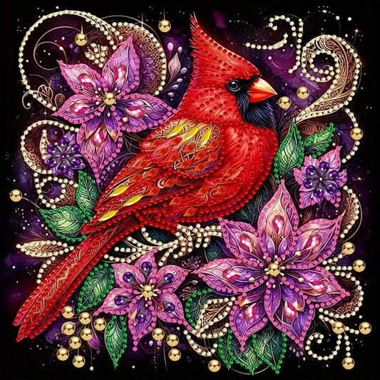 Roter Kardinalvogel Besonderes Diamond Painting