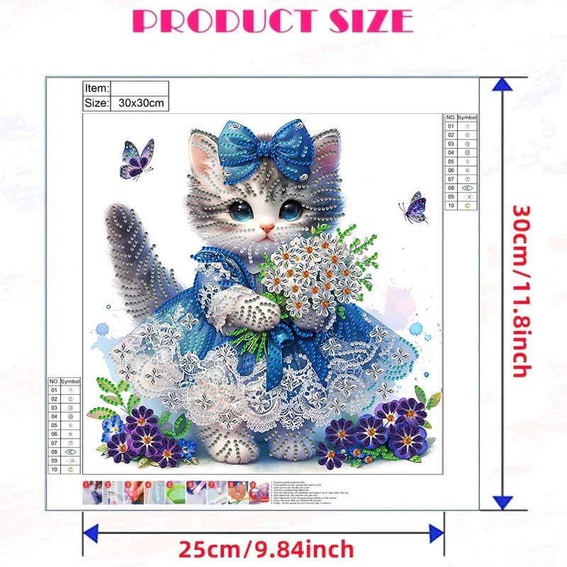 Süßes Kätzchen Besonderes Diamond Painting