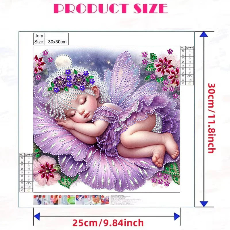 Schlafender Engel Spezielles Diamond Painting