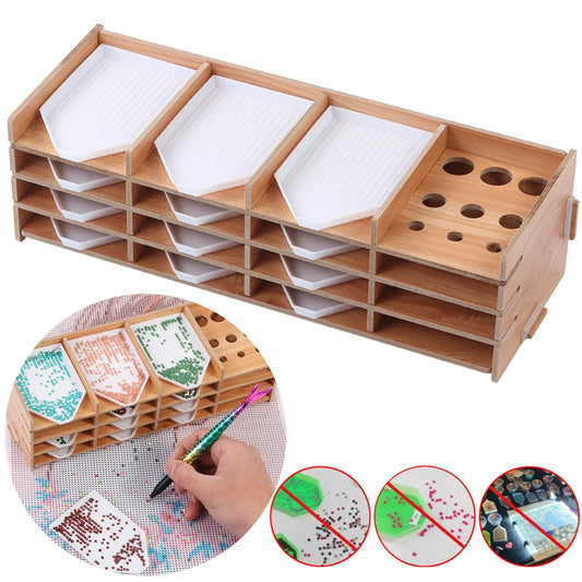 Tablett-Organizer für Diamond Painting Steine