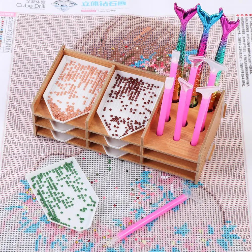 Tablett-Organizer für Diamond Painting Steine