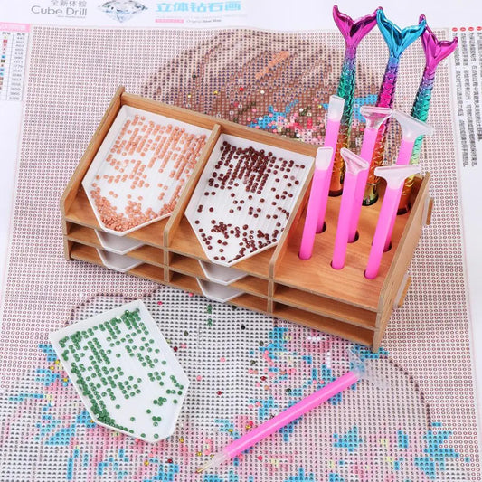 Tablett-Organizer für Diamond Painting Steine