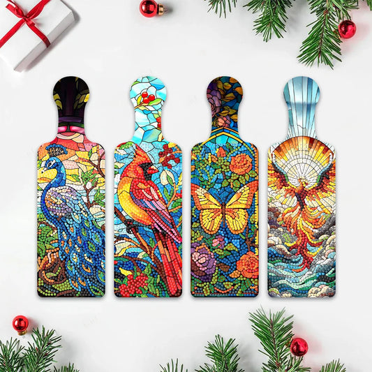 Diamond Painting Servierbretter mit Griff im 4er Set