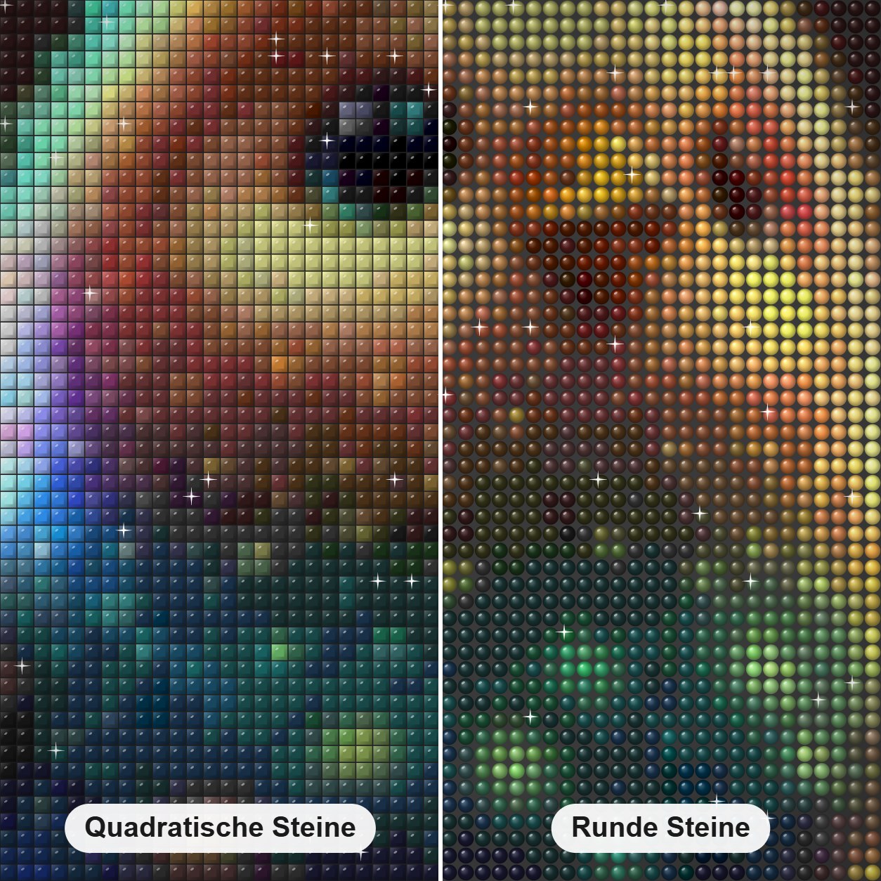 Entzückendes Küken, das im Dunkeln leuchtet Diamond Painting Nahaufnahme mit quadratischen und runden Steinen