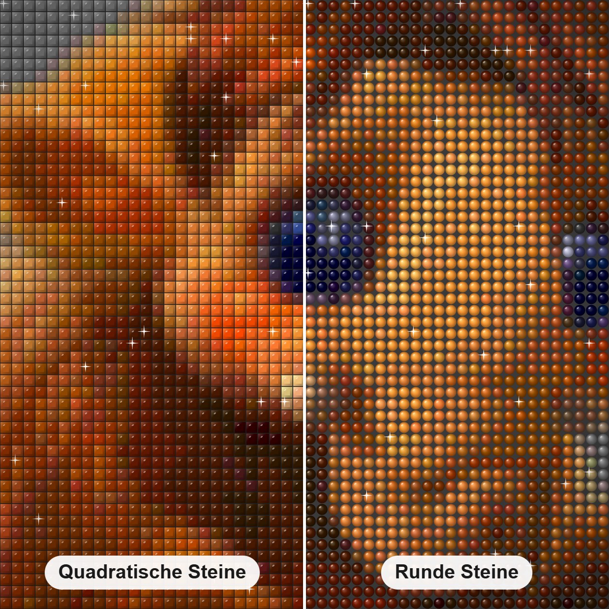 Baby Mammut Karikatur Diamond Painting Nahaufnahme mit quadratischen und runden Steinen