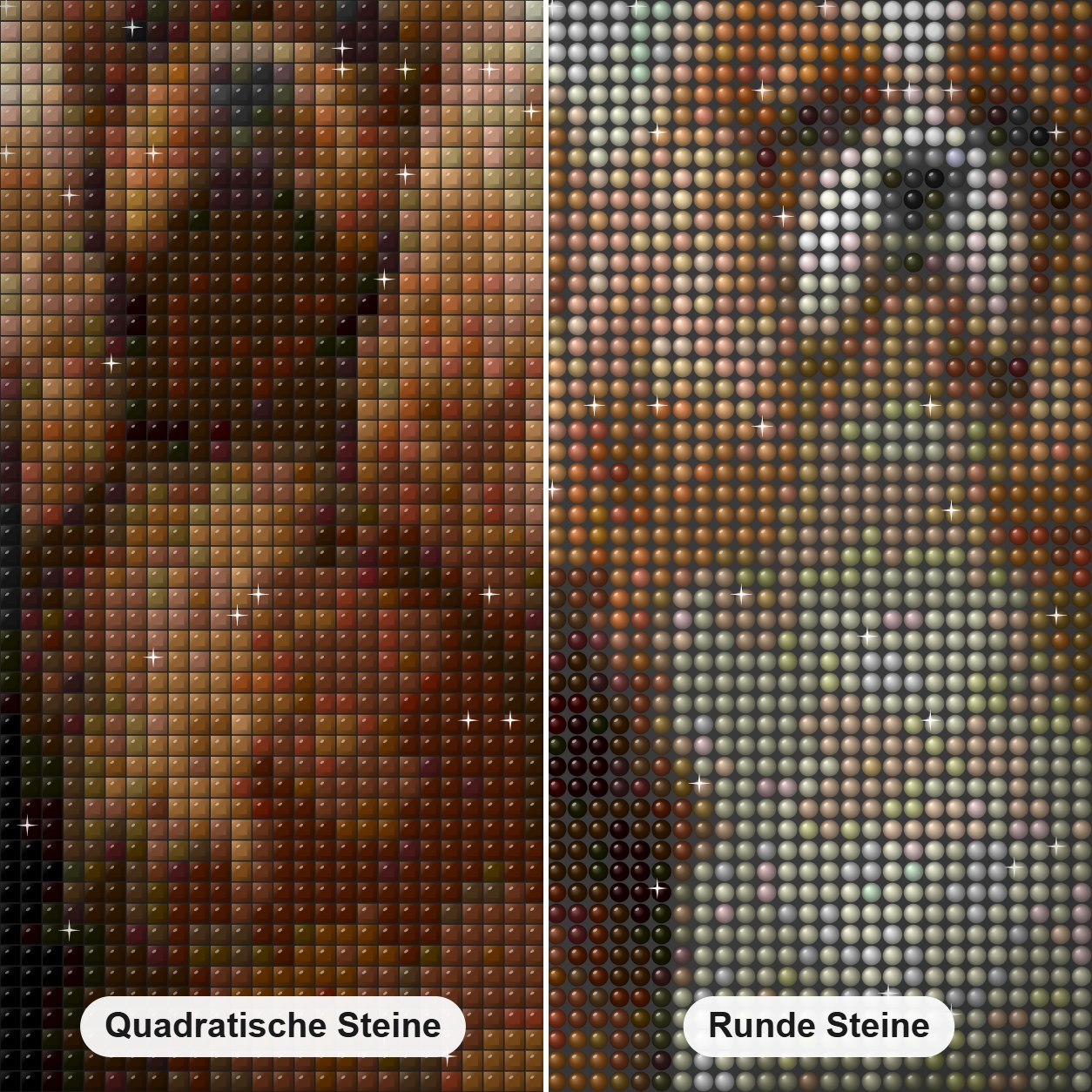 Cavalier King Charles Spaniel Welpen Diamond Painting Nahaufnahme mit quadratischen und runden Steinen