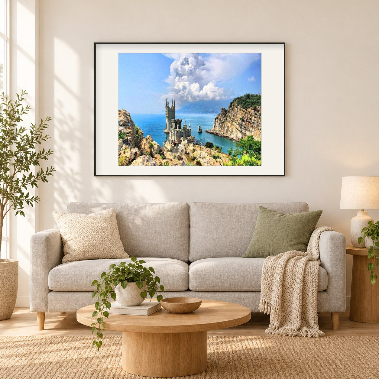 Das beste Resort auf der Krim als gerahmtes Diamond Painting im Wohnzimmer