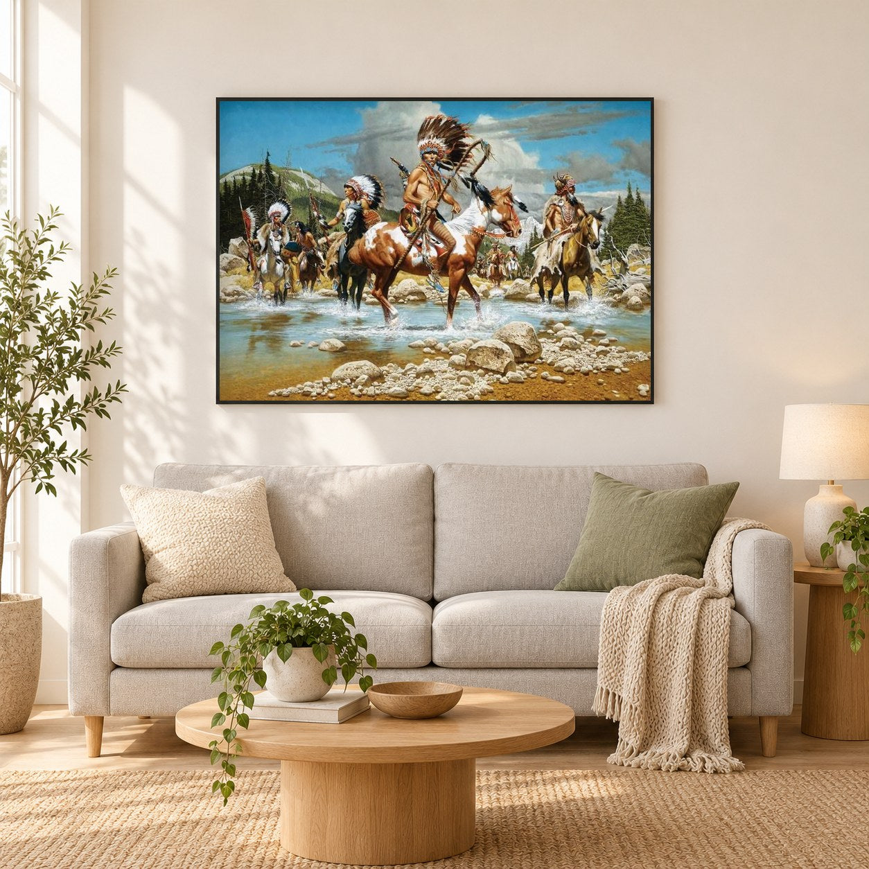 Die Chefs von Frank c. Mccarthy als gerahmtes Diamond Painting im Wohnzimmer