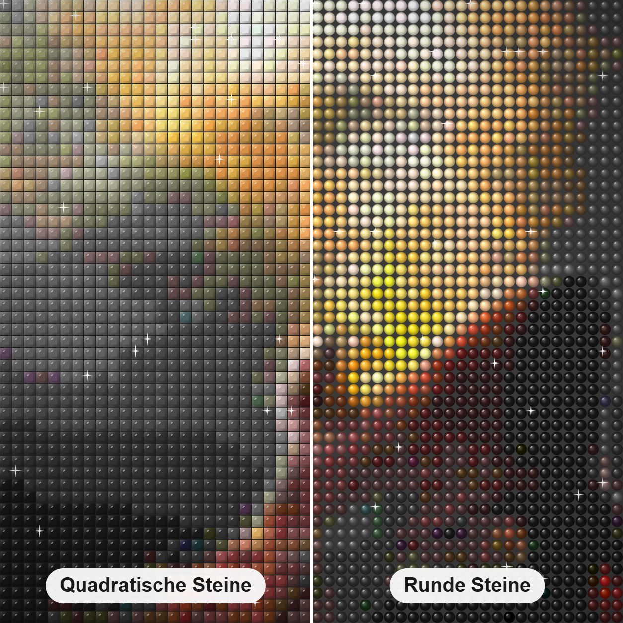 Drachenwolf bläst Feuer Diamond Painting Nahaufnahme mit quadratischen und runden Steinen