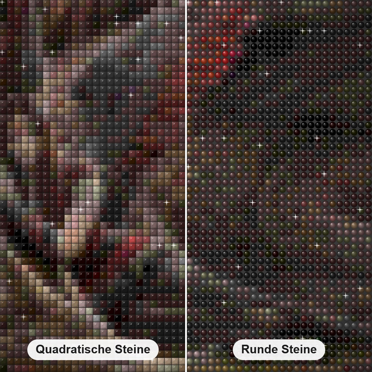 Engel Mädchen mit wütenden Drachen Diamond Painting Nahaufnahme mit quadratischen und runden Steinen