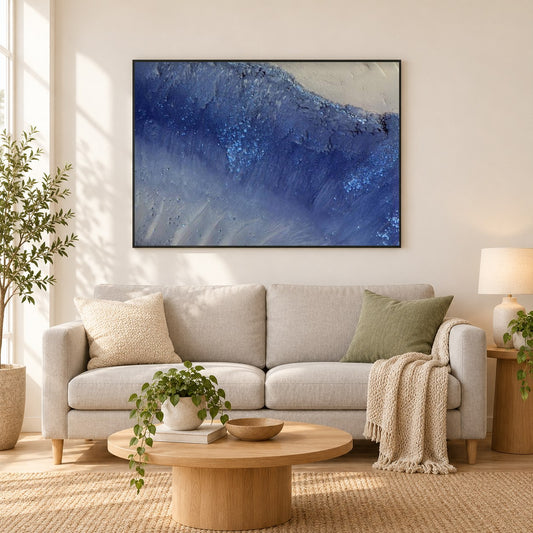 Erdrutsche in Mars 'Cerberus Fossae als gerahmtes Diamond Painting im Wohnzimmer