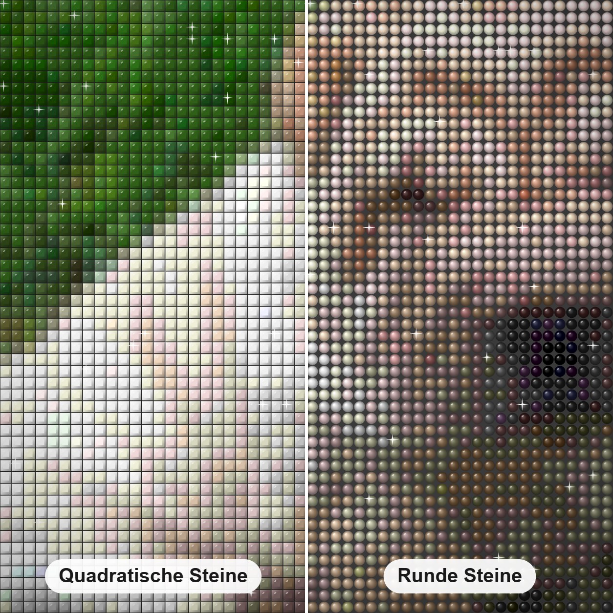 Fluffy Dog Ori-Pei Rasse Diamond Painting Nahaufnahme mit quadratischen und runden Steinen