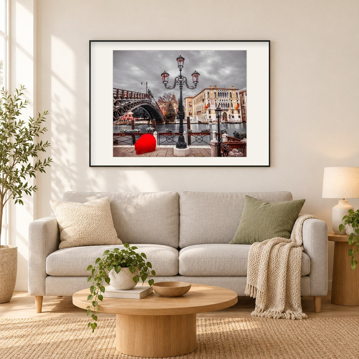 Markusplatz als gerahmtes Diamond Painting im Wohnzimmer