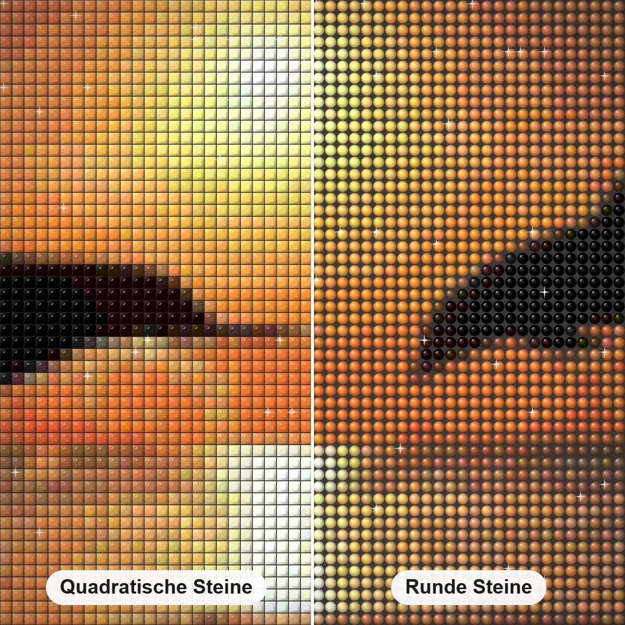 Meer Delfine & Sonnenuntergang Blick Diamond Painting Nahaufnahme mit quadratischen und runden Steinen