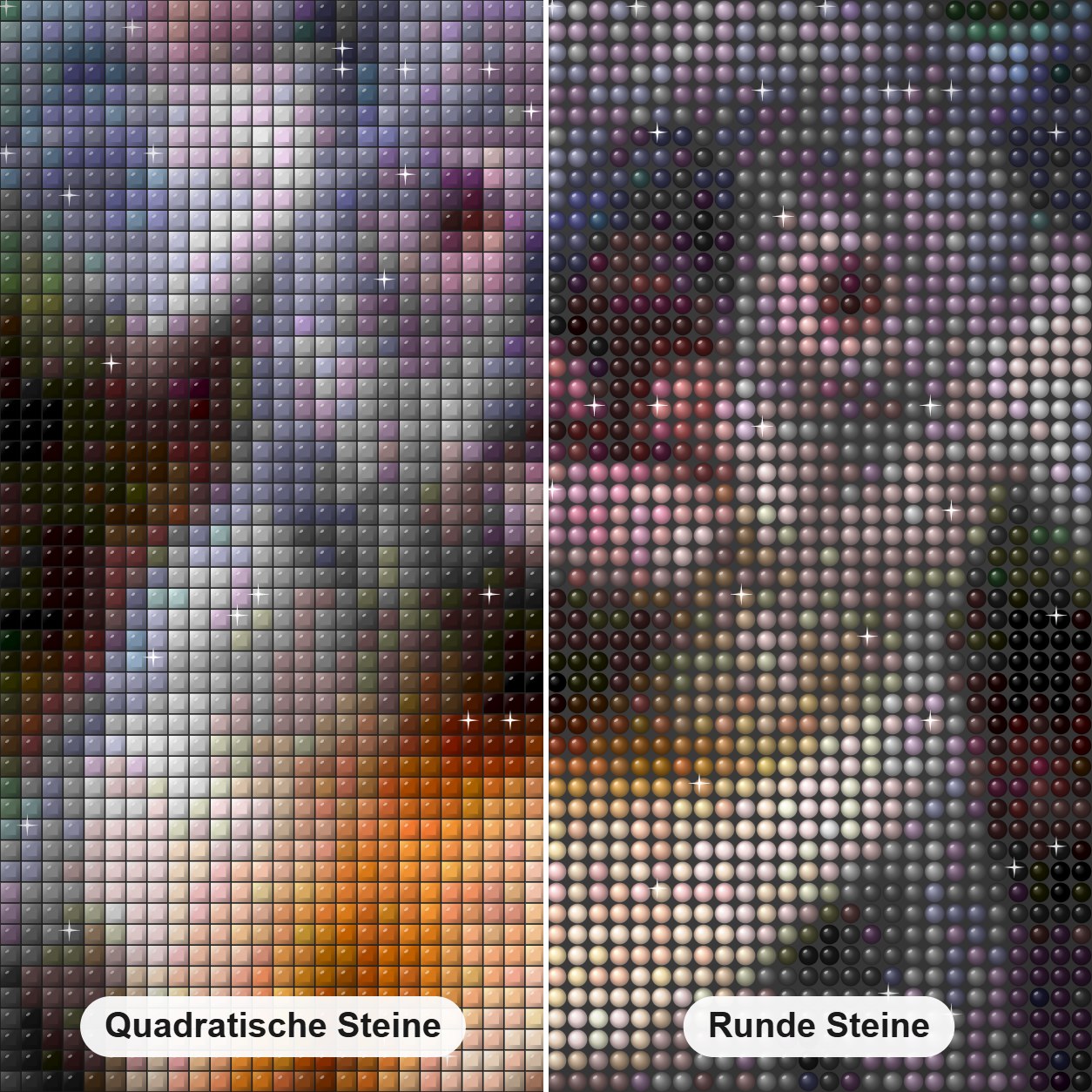 Netter Baby-Koala Diamond Painting Nahaufnahme mit quadratischen und runden Steinen