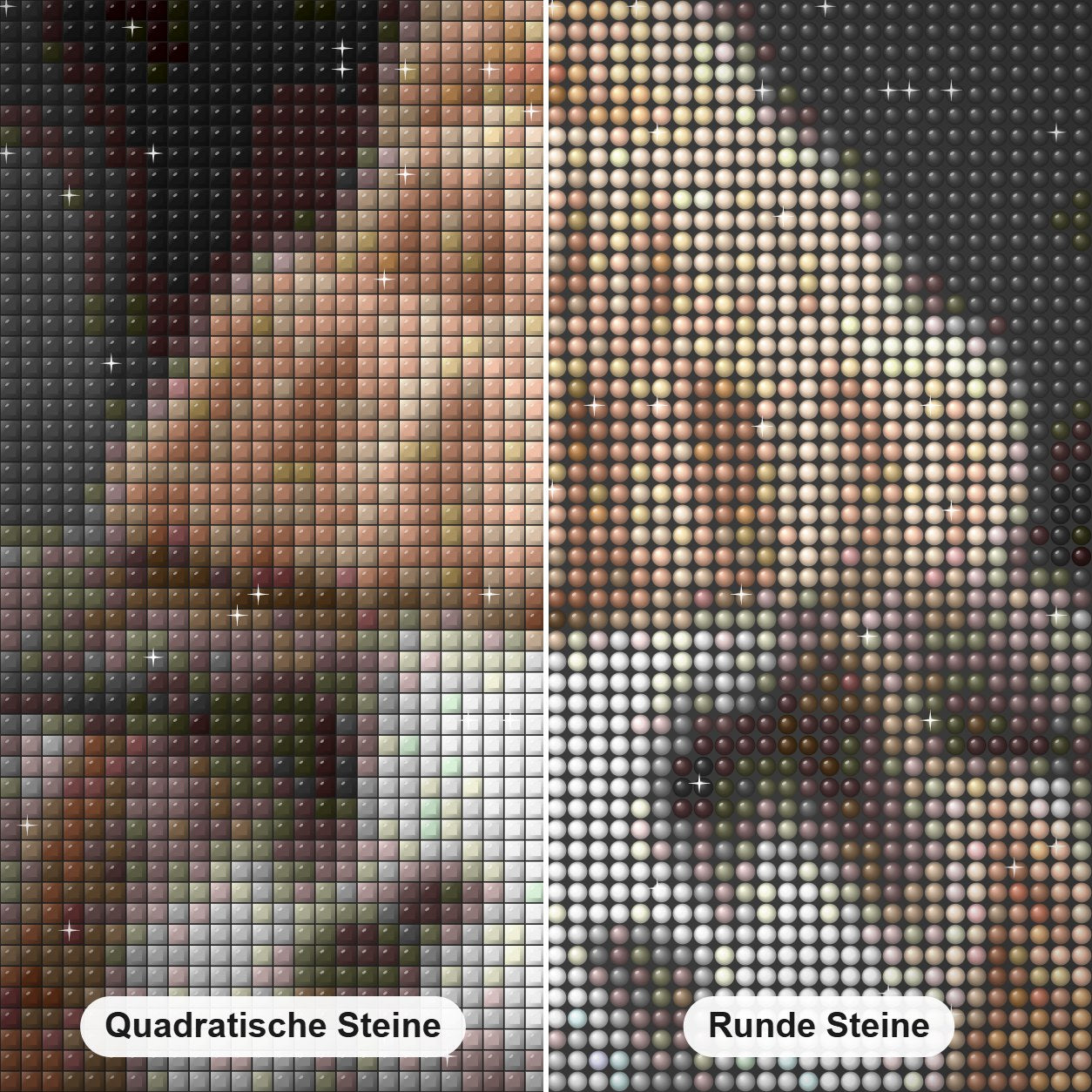 Nettes Kaninchen, das Kappe trägt Diamond Painting Nahaufnahme mit quadratischen und runden Steinen