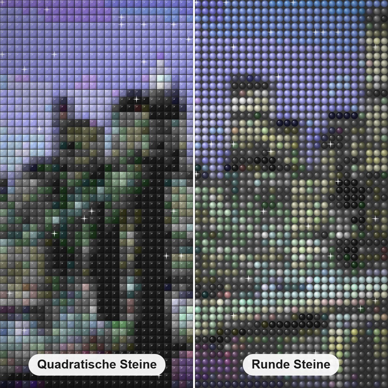Turmbrücke in London Diamond Painting Nahaufnahme mit quadratischen und runden Steinen