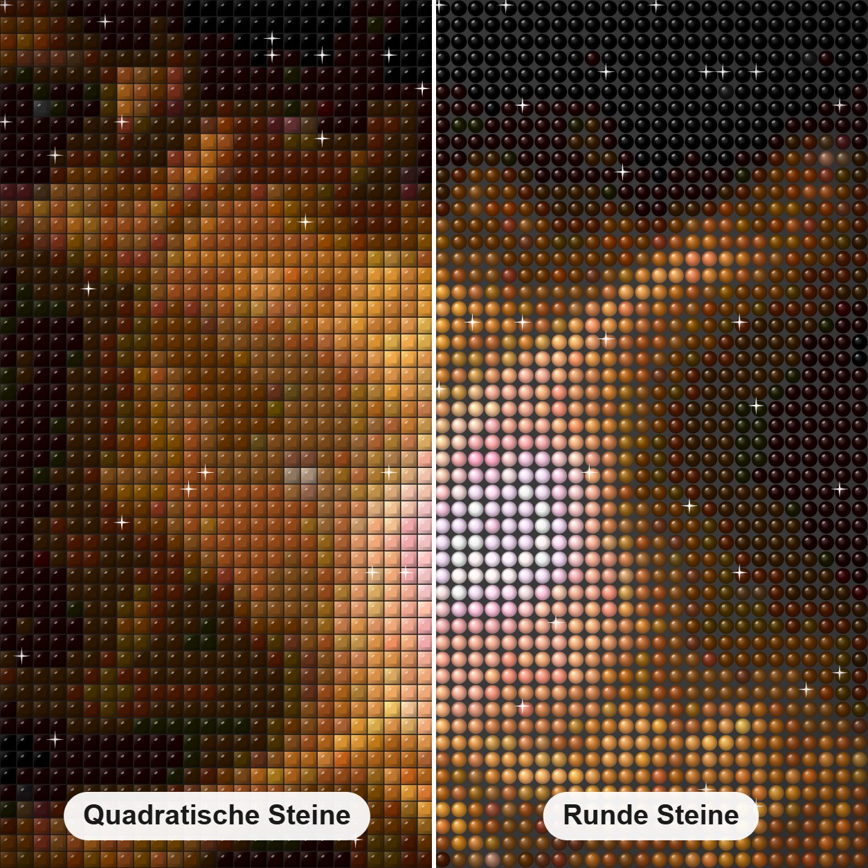 Web spins in huge red spider nebula Diamond Painting Nahaufnahme mit quadratischen und runden Steinen