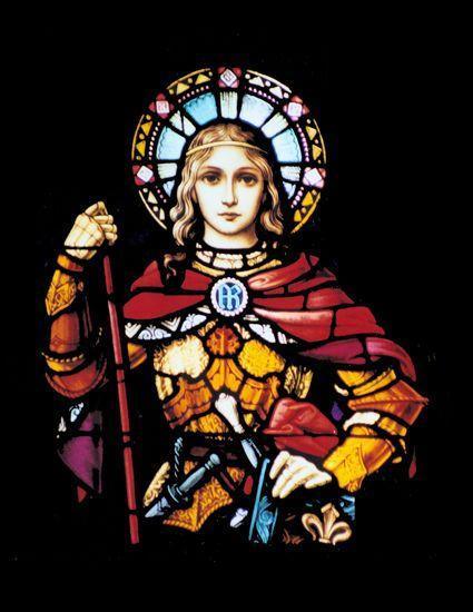 Jeanne d'Arc Glasmalerei - Diamond Painting - Diamond Painting