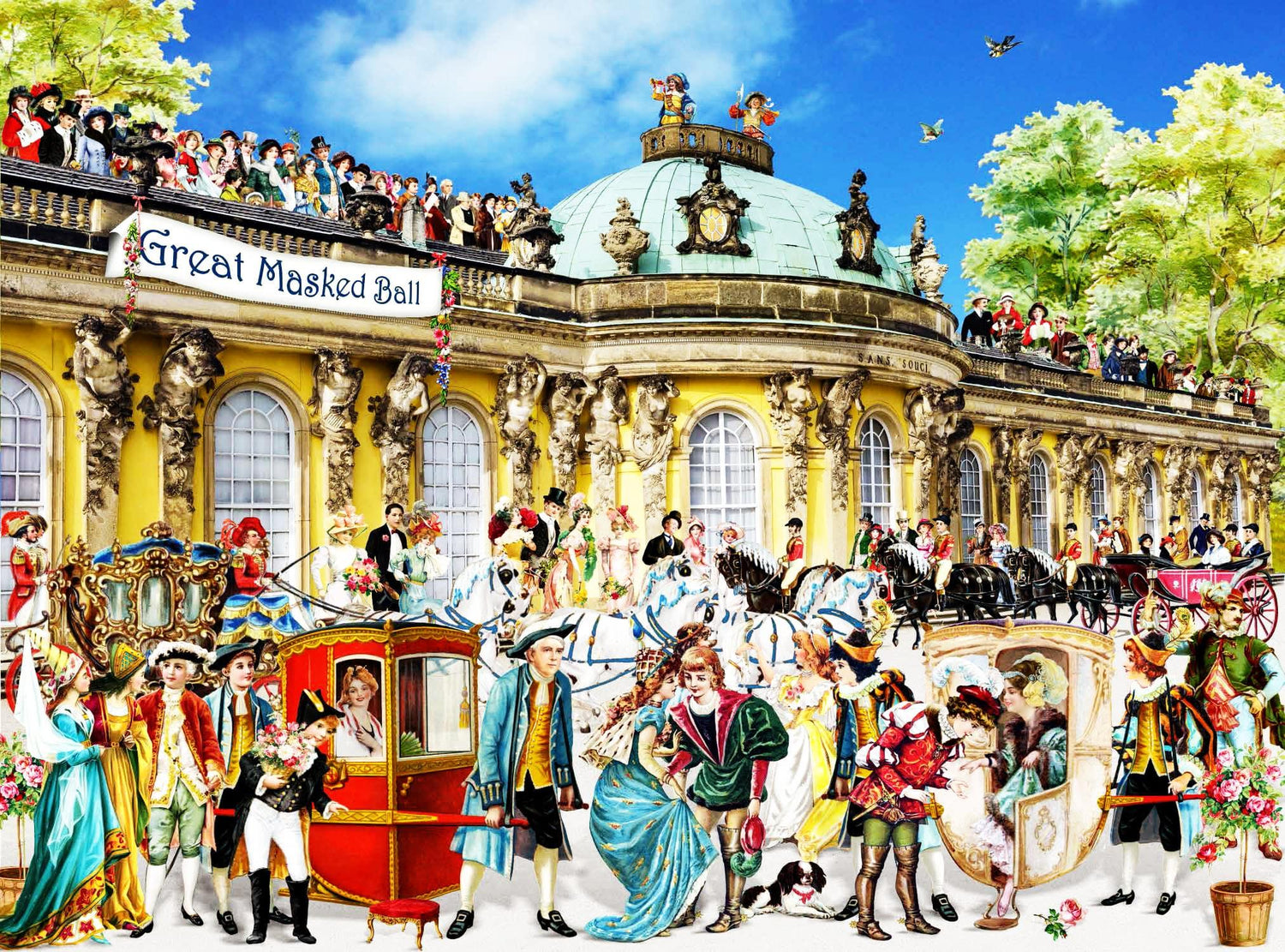 Großer Maskenball - Kunst des Barbara Behr - Diamond Painting