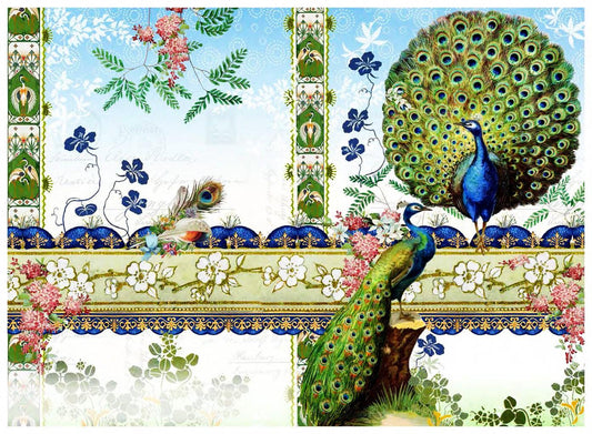 Pfauen II - Kunst des Barbara Behr - Diamond Painting