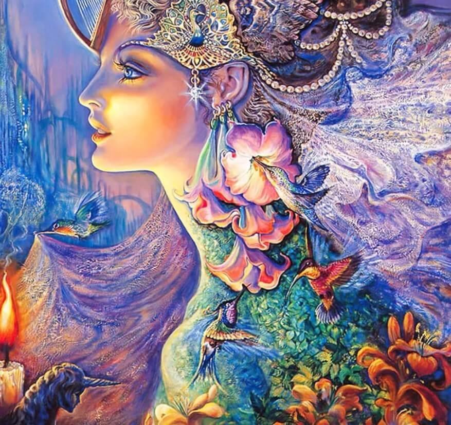 Fantasy Prinzessin 5D drillen - Diamond Painting
