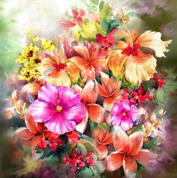 Blumen DIY Painting Kit - Diamond Painting