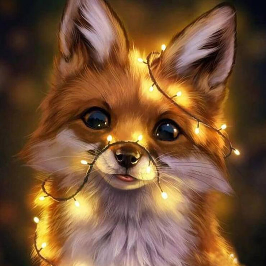 Fuchs voller Diamant - Diamond Painting
