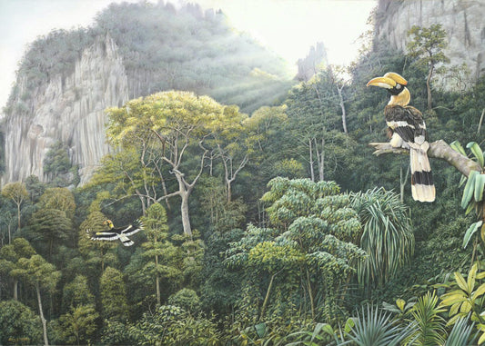 Große Nashornvögel - Kunst des Eric Wilson - Diamond Painting