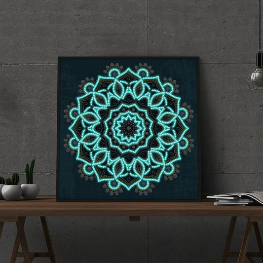 5D Nachtglühen Mandala Special Diamond Painting - Diamond Painting