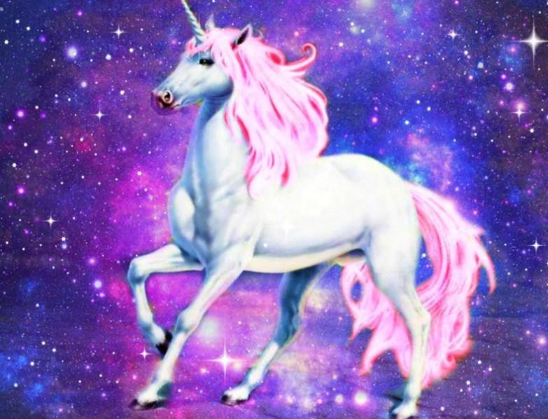 Magisches Einhorn in der Galaxie - Diamond Painting