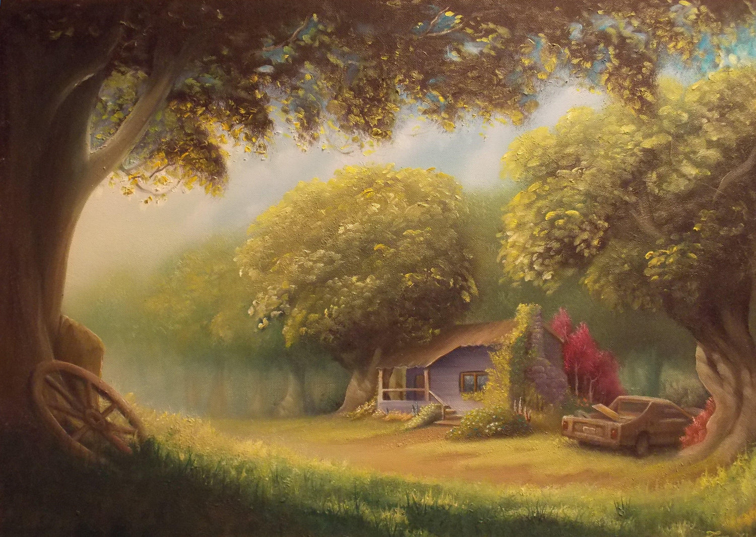 Alte Obstgartenstraße - Kunst des Liam Kelly - Diamond Painting
