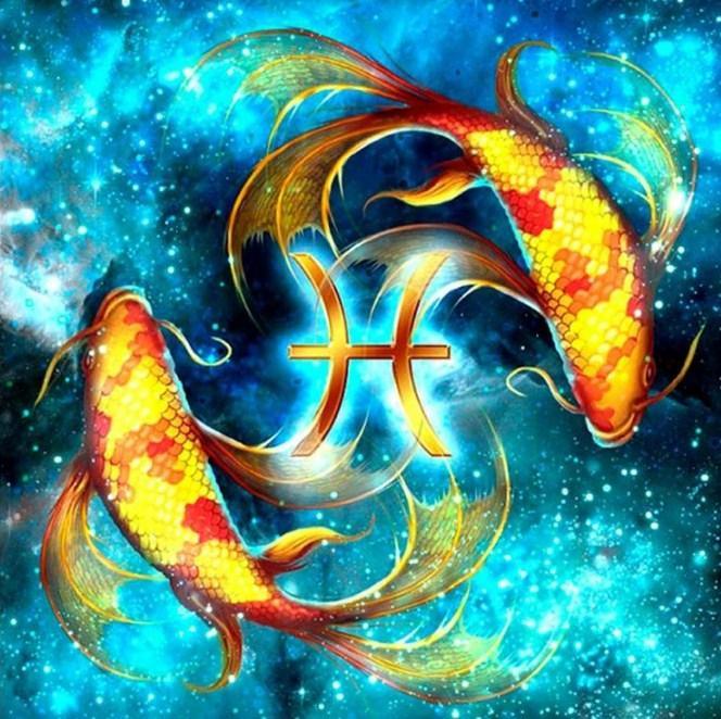 Zodiac Pisces - Diamond Painting Kit - Diamond Painting