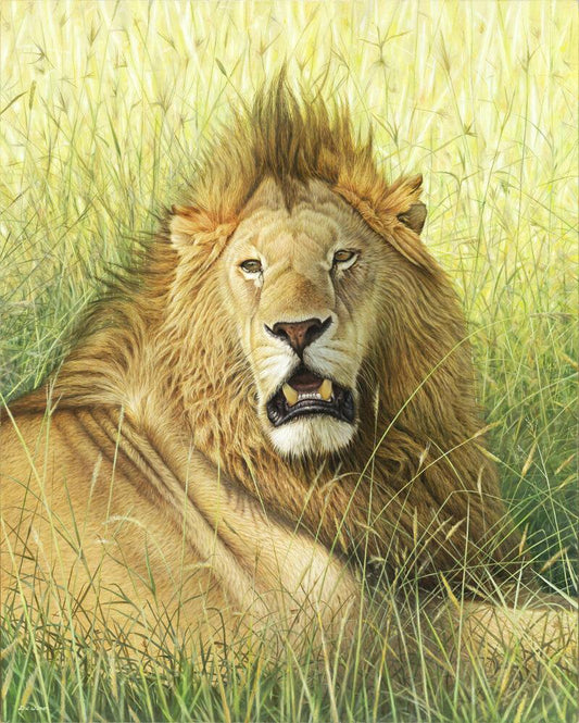 Romeo Masai Mara Löwe - Kunst des Eric Wilson - Diamond Painting