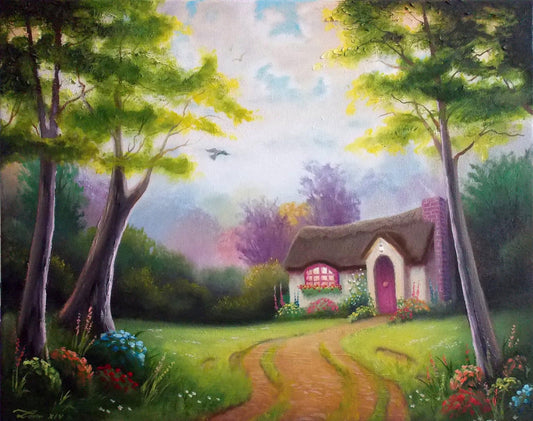 Rosenhütte - Kunst des Liam Kelly - Diamond Painting