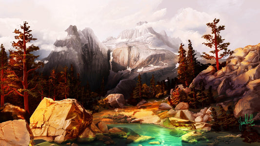 Sonora Pass - Kunst des Jean Guillet - Diamond Painting