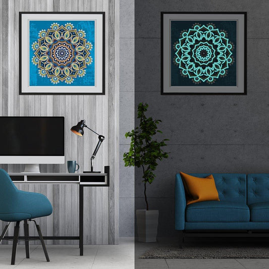 5D Nachtglühen Mandala Special Diamond Painting - Diamond Painting