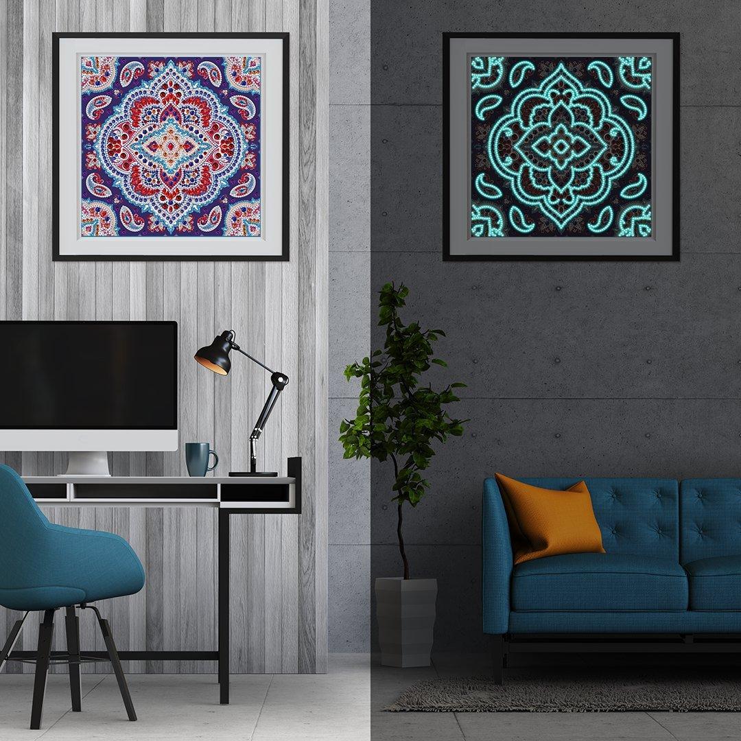 Auffälliges künstlerisches Nachtglühen Diamond Painting - Diamond Painting
