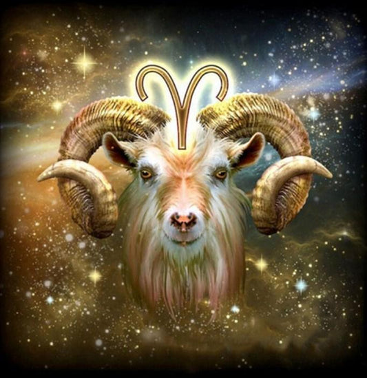 Zodiac Aries - Farbe mit Diamanten - Diamond Painting