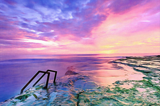 Schöner Himmel und ruhiges Meer - Kunst des Denise Dundon - Diamond Painting