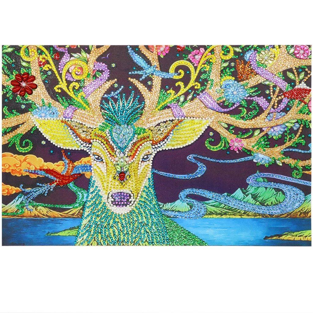 Naturhirsch - Spezial Diamond Painting - Diamond Painting