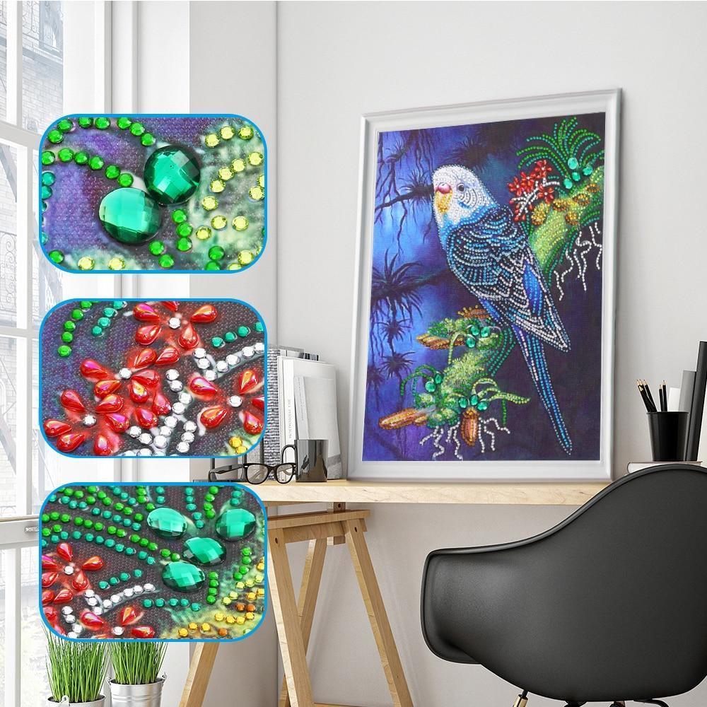Australischer Papagei - Spezial Diamond Painting - Diamond Painting