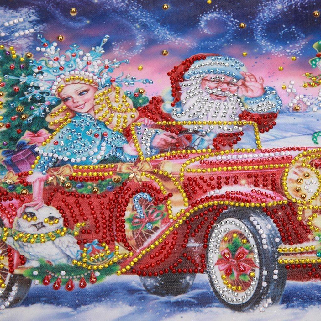 Weihnachtsauto - Spezielle diamond painting - Diamond Painting