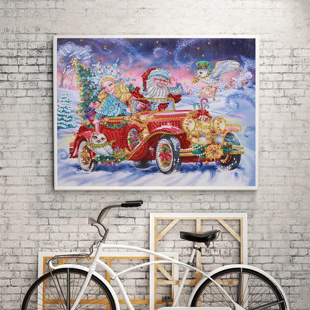 Weihnachtsauto - Spezielle diamond painting - Diamond Painting